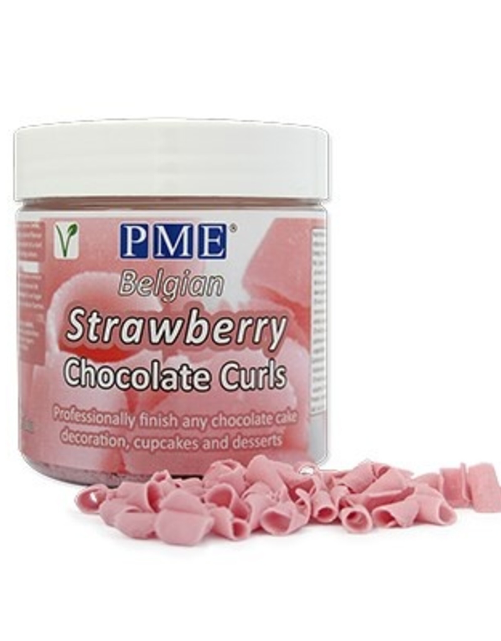 PME PME Belgian Chocolate curls Strawberry