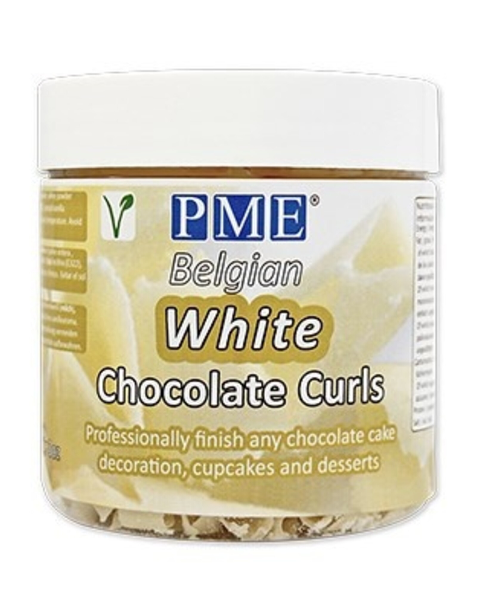 PME PME Belgian Chocolate Curls White 85g