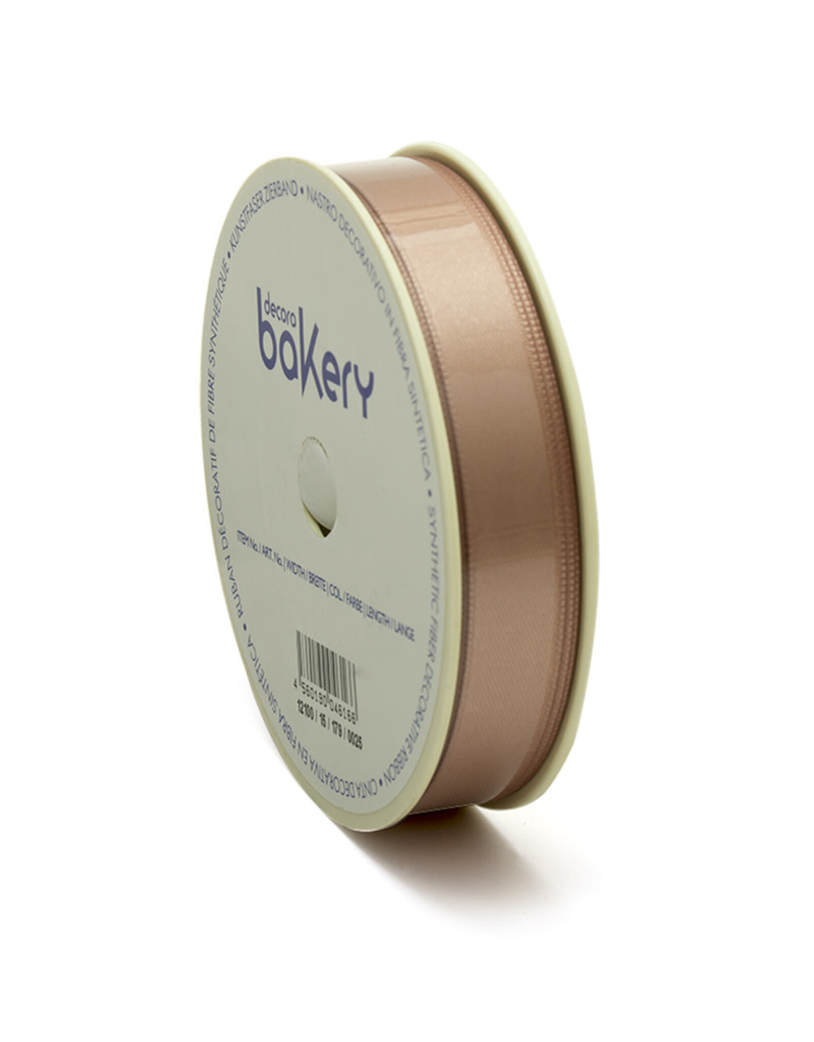 Decora Double Satin Ribbon 15mm x 25mtr Caffe Latte op Grote Rol