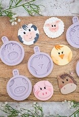 Karen Davies Karen Davies Siliconen Mould - Farm Animal Faces - Full Set