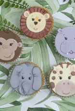 Karen Davies Karen Davies Siliconen Mould - Safari Animal Faces - Aap -
