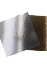 FunCakes FunCakes Taartkartons Zilver/Goud Vierkant 35 cm pk/3
