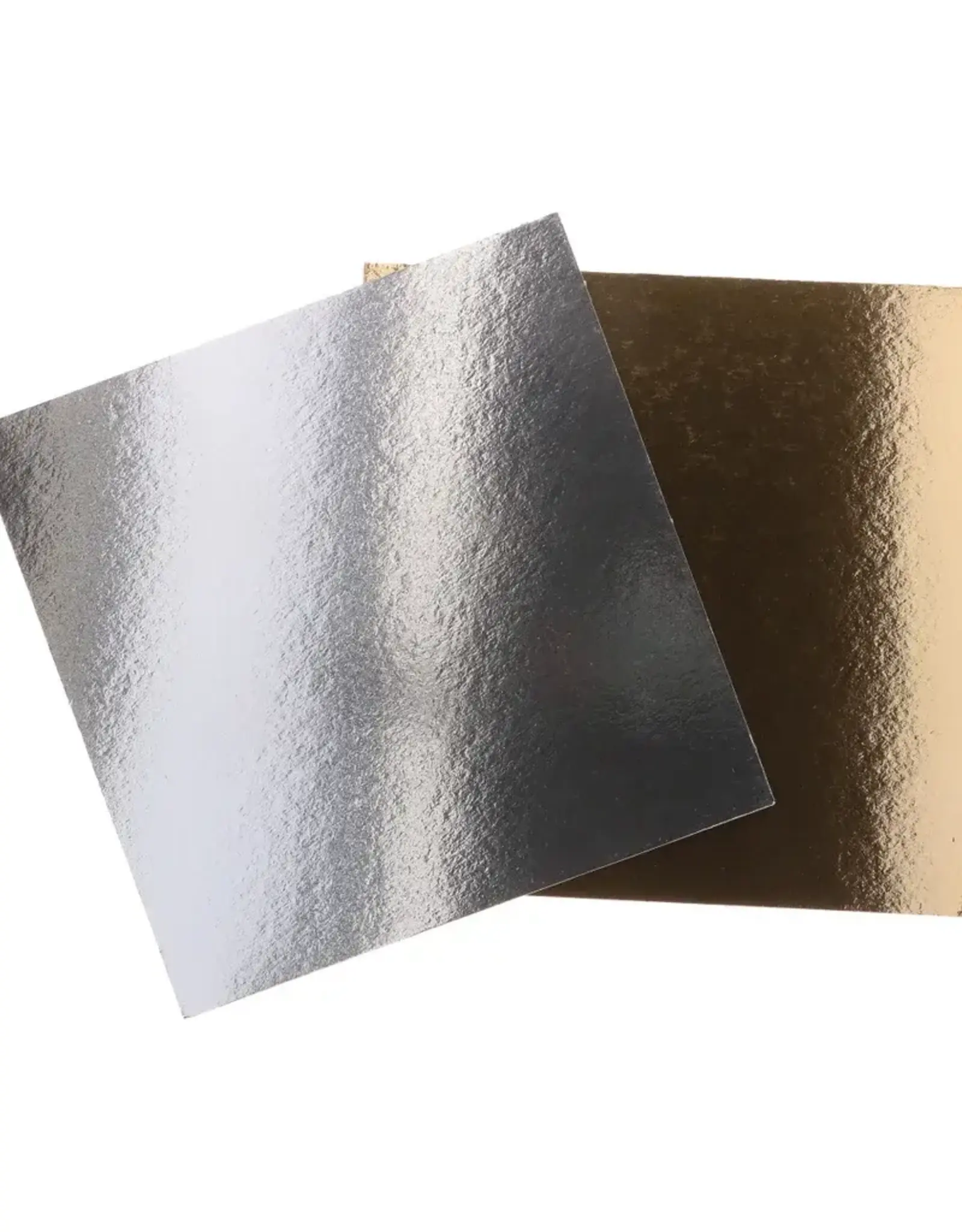 FunCakes FunCakes Taartkartons Zilver/Goud Vierkant 35 cm pk/3