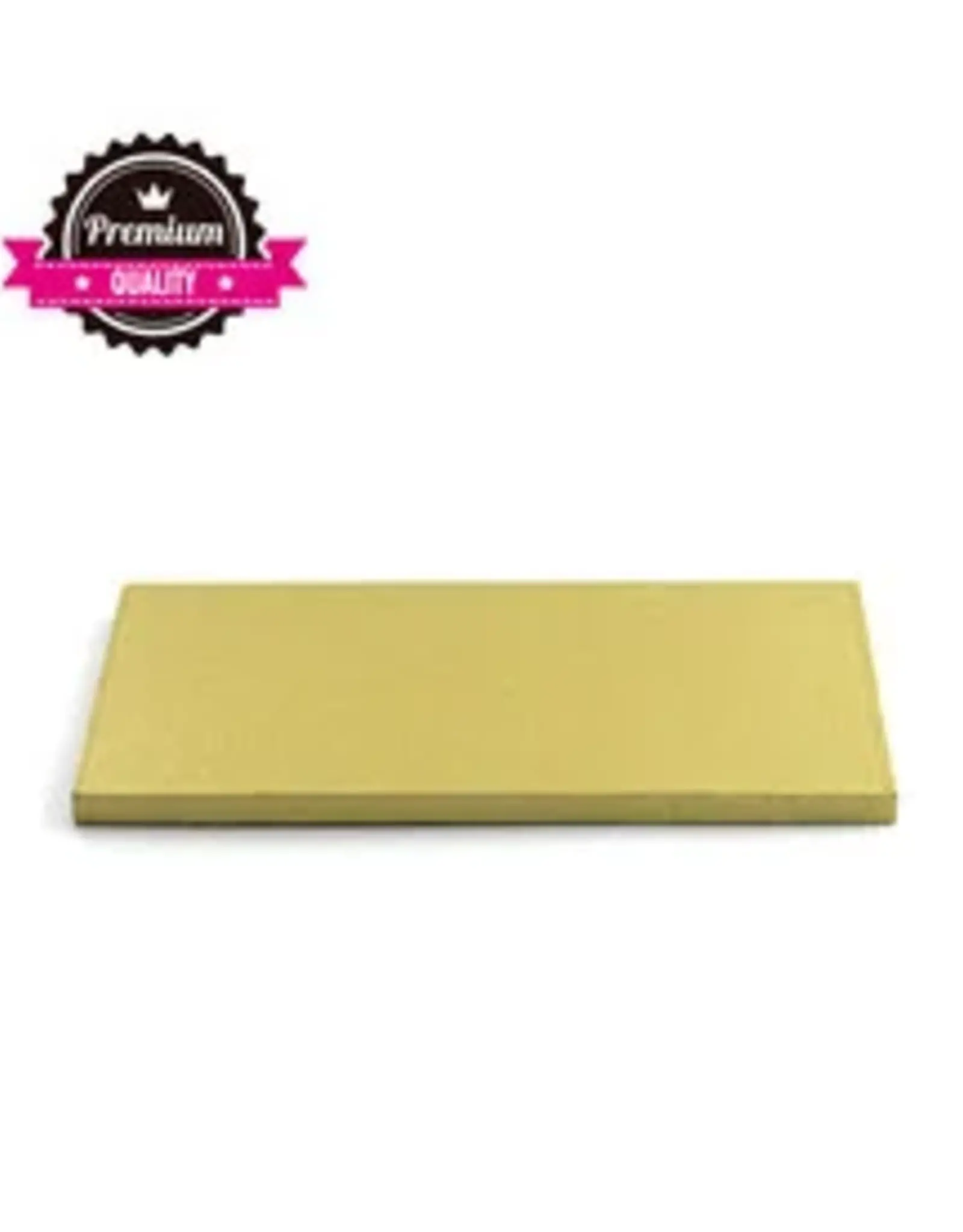 Decora Cake Drum Rechthoek 40x30cm Goud