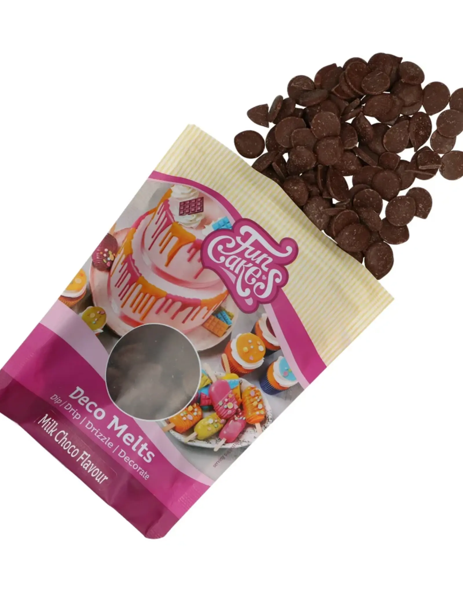 FunCakes FunCakes Deco Melts - Melk Chocosmaak - 250g