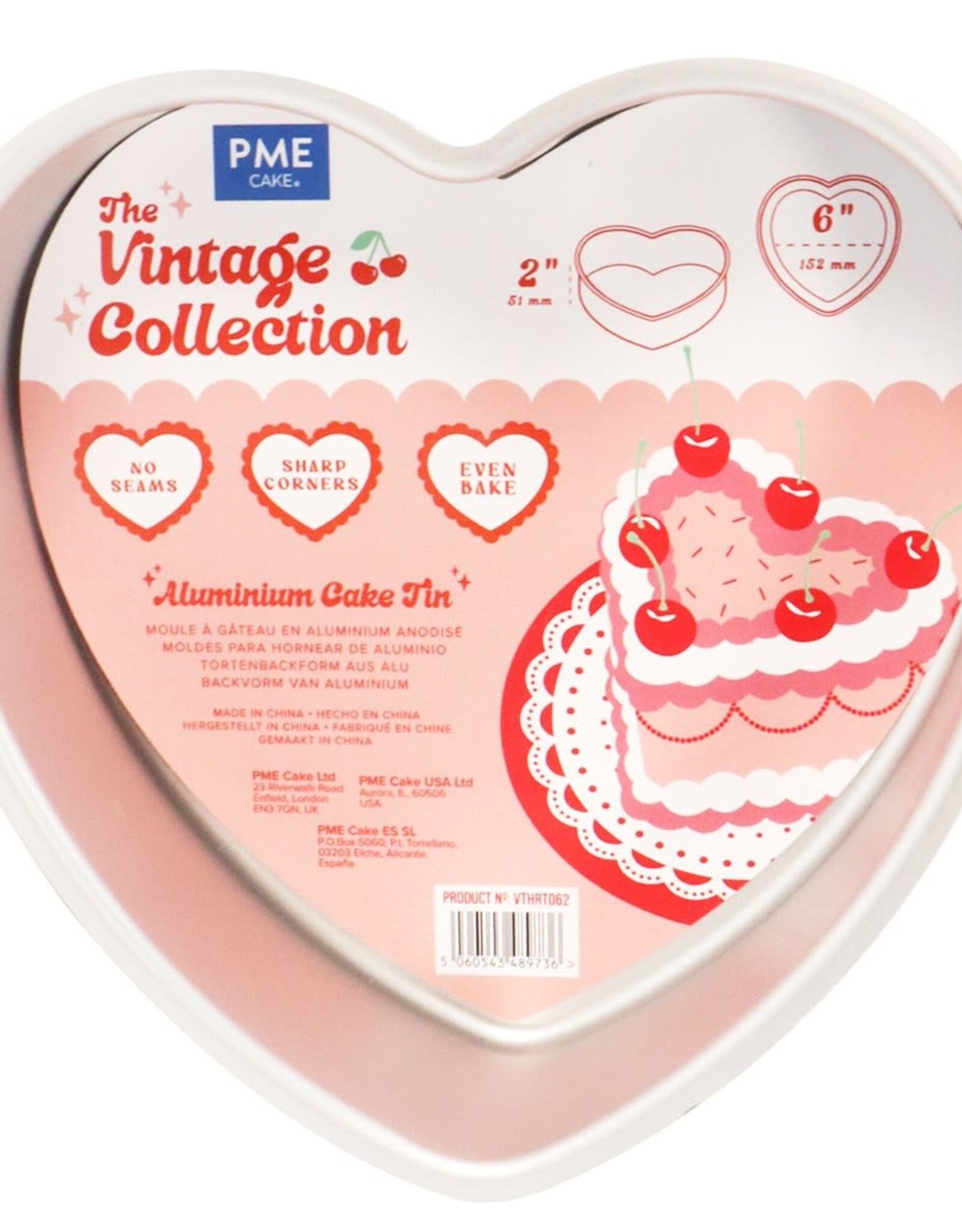 PME PME Heart Cake Pan Vintage 15 x 5cm