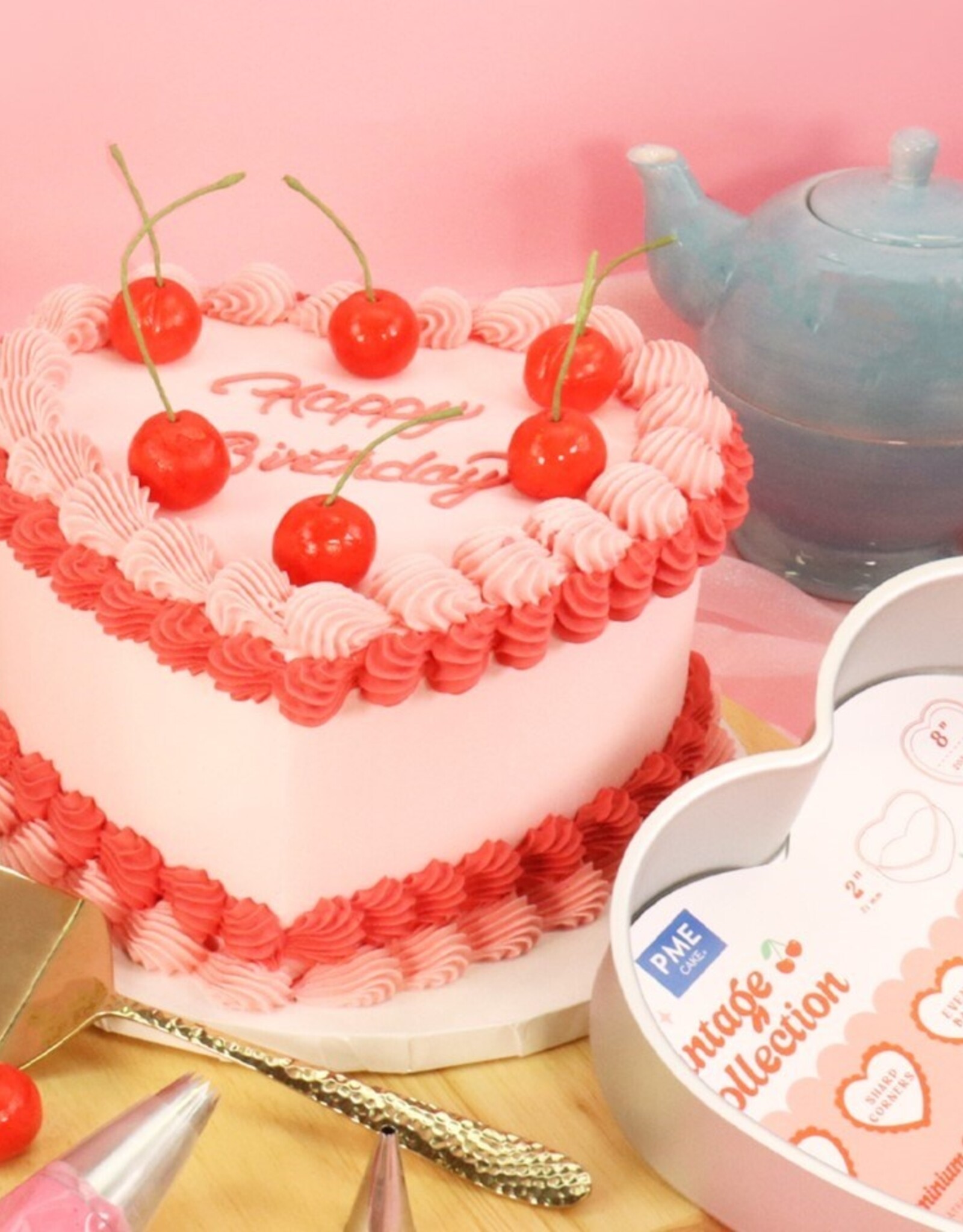 PME PME Heart Cake Pan Vintage 15 x 5cm