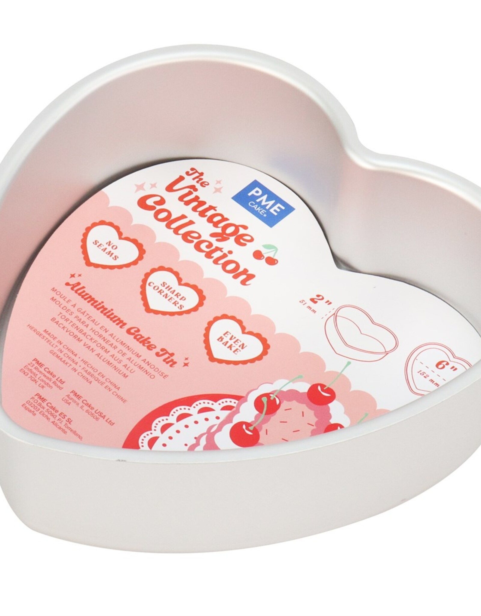 PME PME Heart Cake Pan Vintage 15 x 5cm