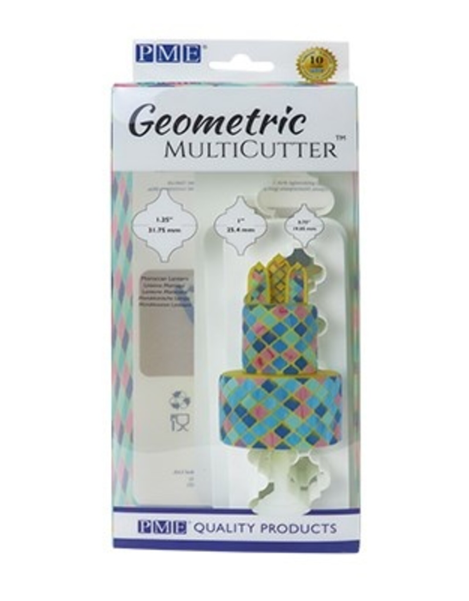 PME PME Geometric Multicutter Morrocan Lantern Set/3