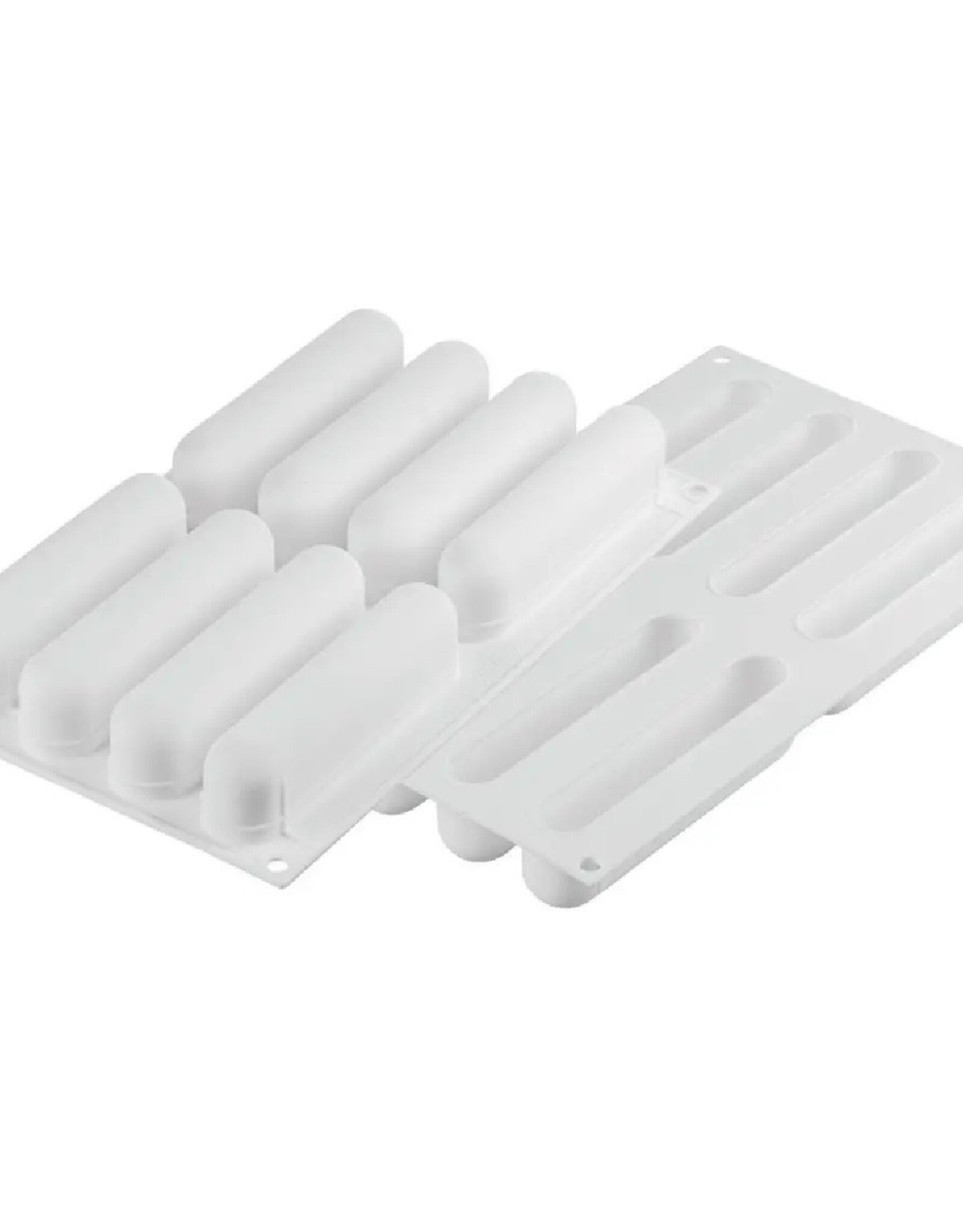 Silikomart Silikomart Siliconen Vorm Eclair (8) 13,5x2,8cm + Uitsteker