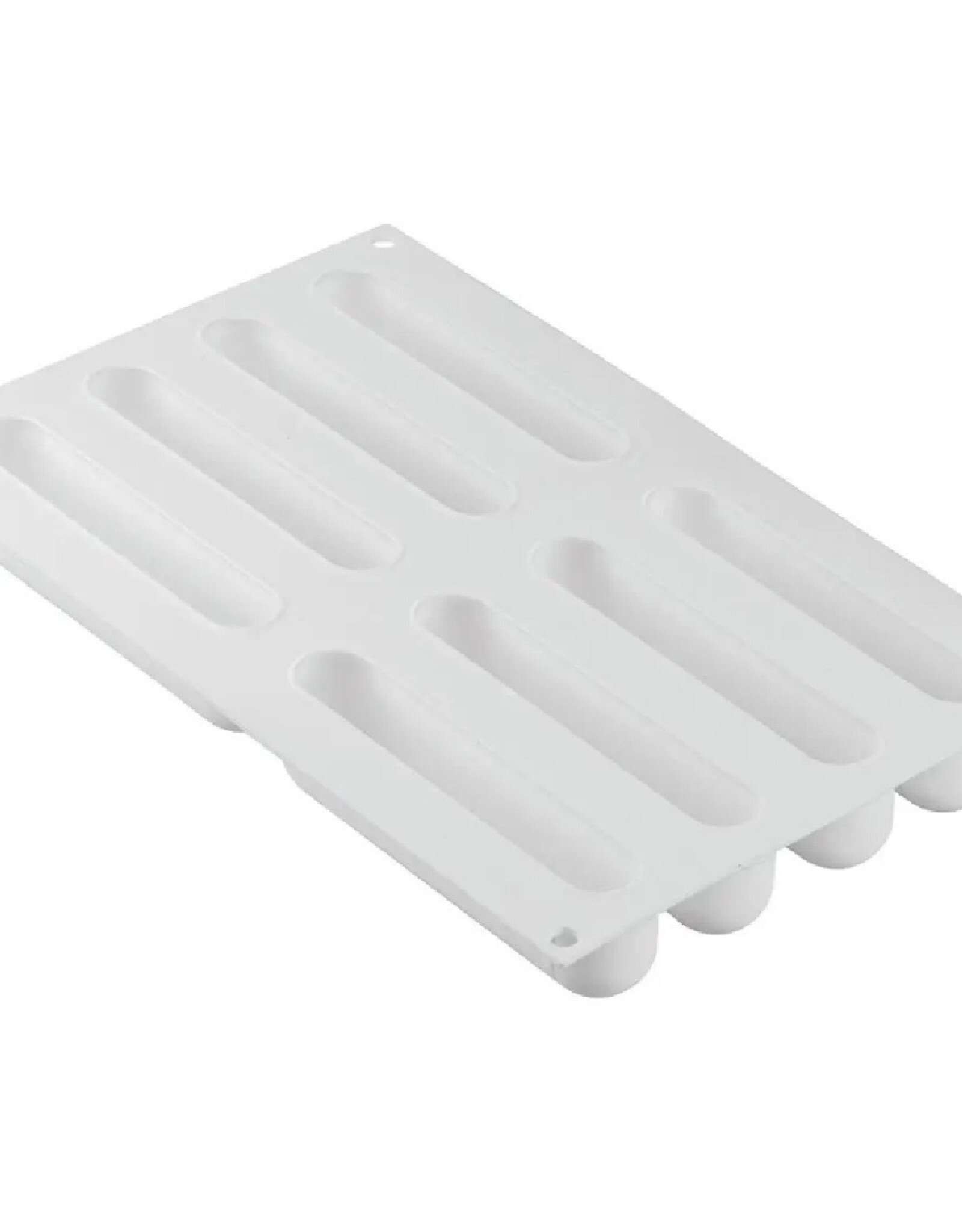 Silikomart Silikomart Siliconen Vorm Eclair (8) 13,5x2,8cm + Uitsteker