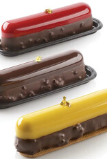 Silikomart Silikomart Siliconen Vorm Eclair (8) 13,5x2,8cm + Uitsteker