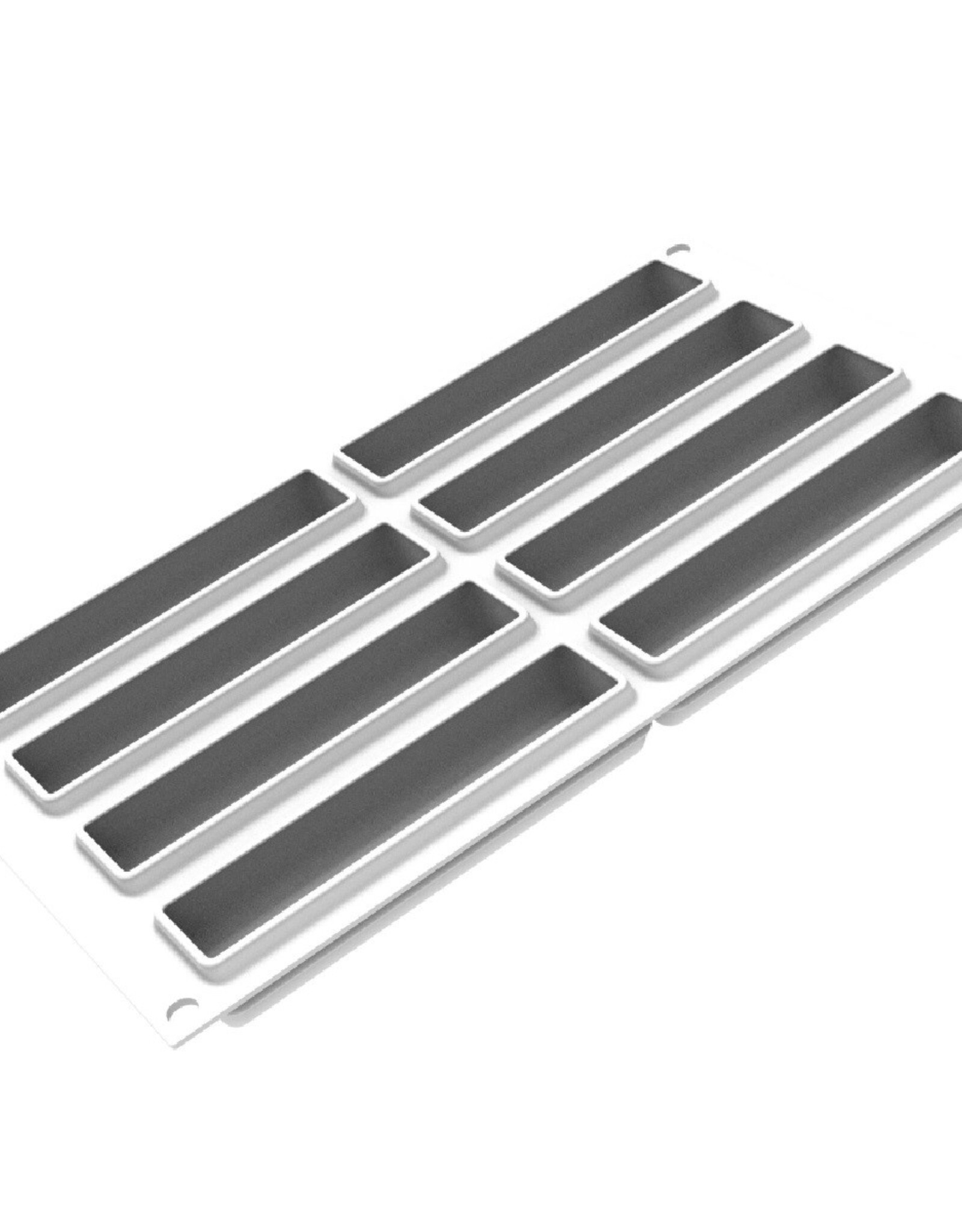 Silikomart Silikomart Siliconen Vorm Rechthoek (8) 12,8x3,3cm + cutter
