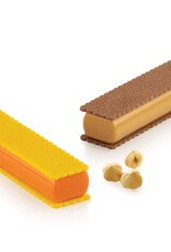 Silikomart Silikomart Siliconen Vorm Rechthoek (8) 12,8x3,3cm + cutter