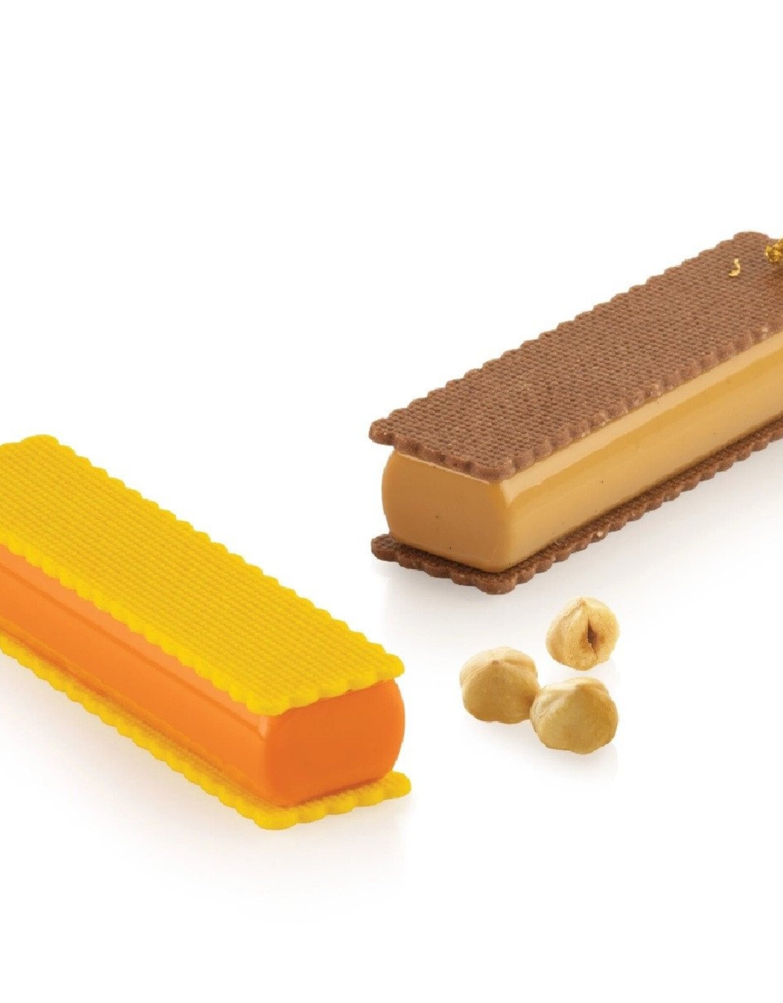 Silikomart Silikomart Siliconen Vorm Rechthoek (8) 12,8x3,3cm + cutter