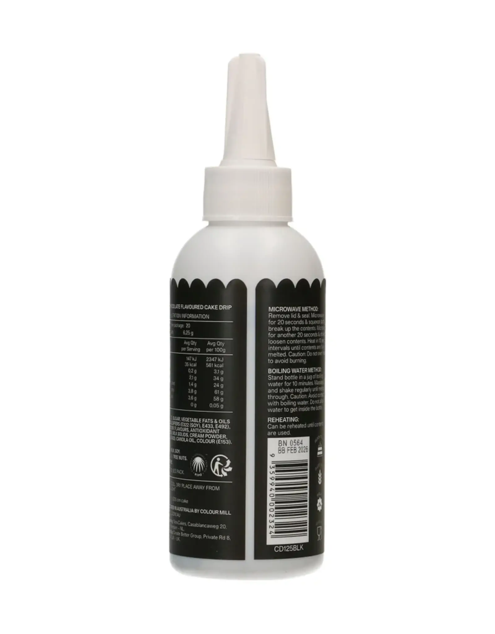 Colour Mill Colour Mill  Choco Drip 125g - Black