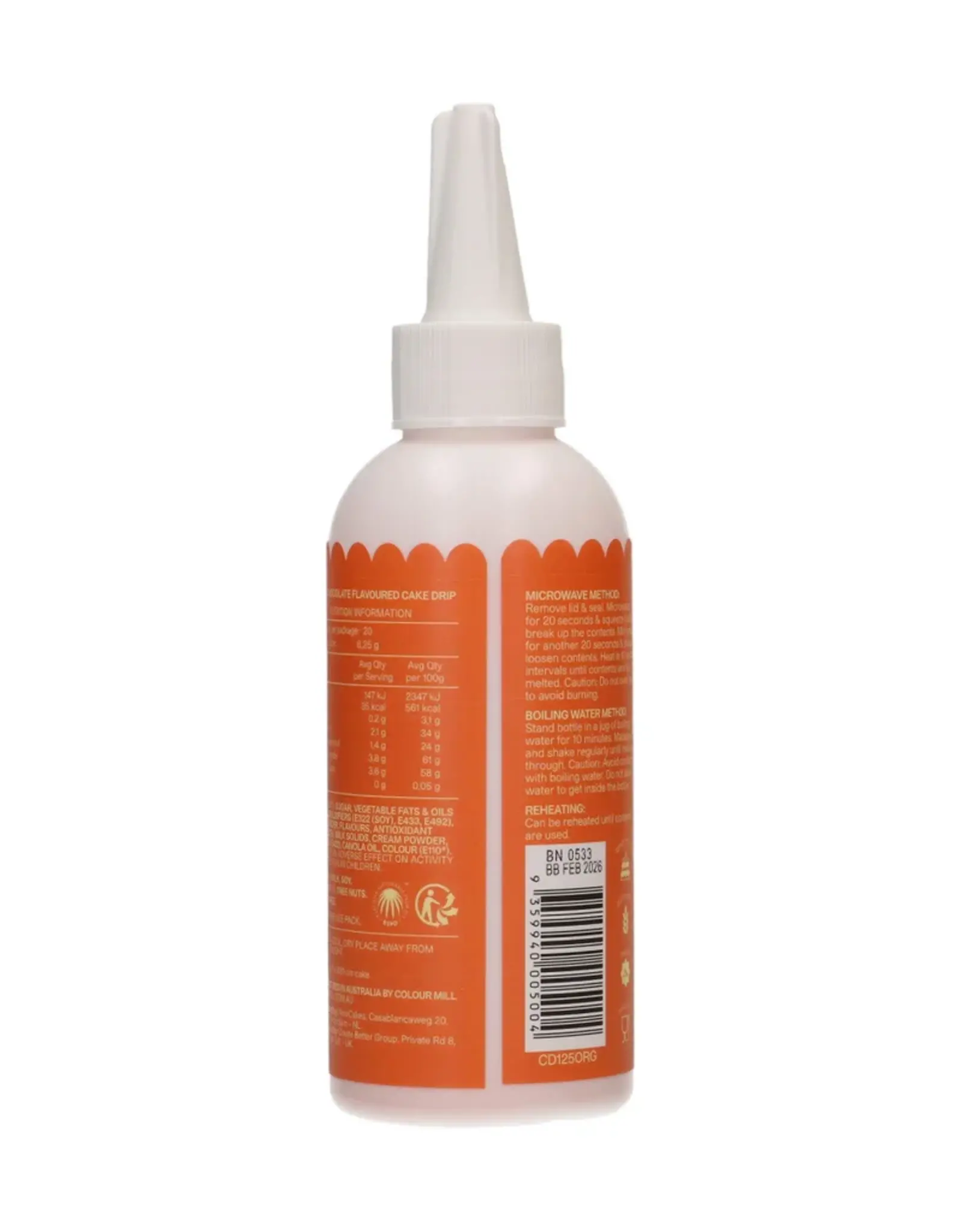 Colour Mill Colour Mill  Choco Drip 125g - Orange