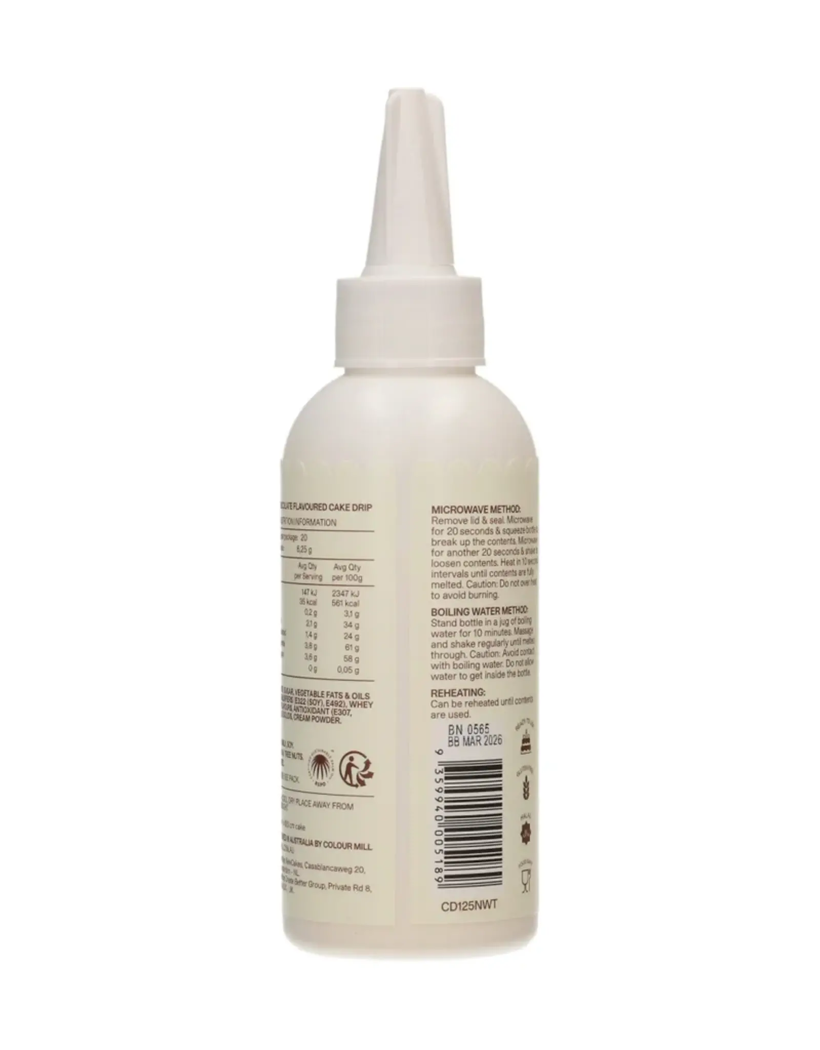 Colour Mill Colour Mill  Choco Drip 125g - Natuurlijk Wit