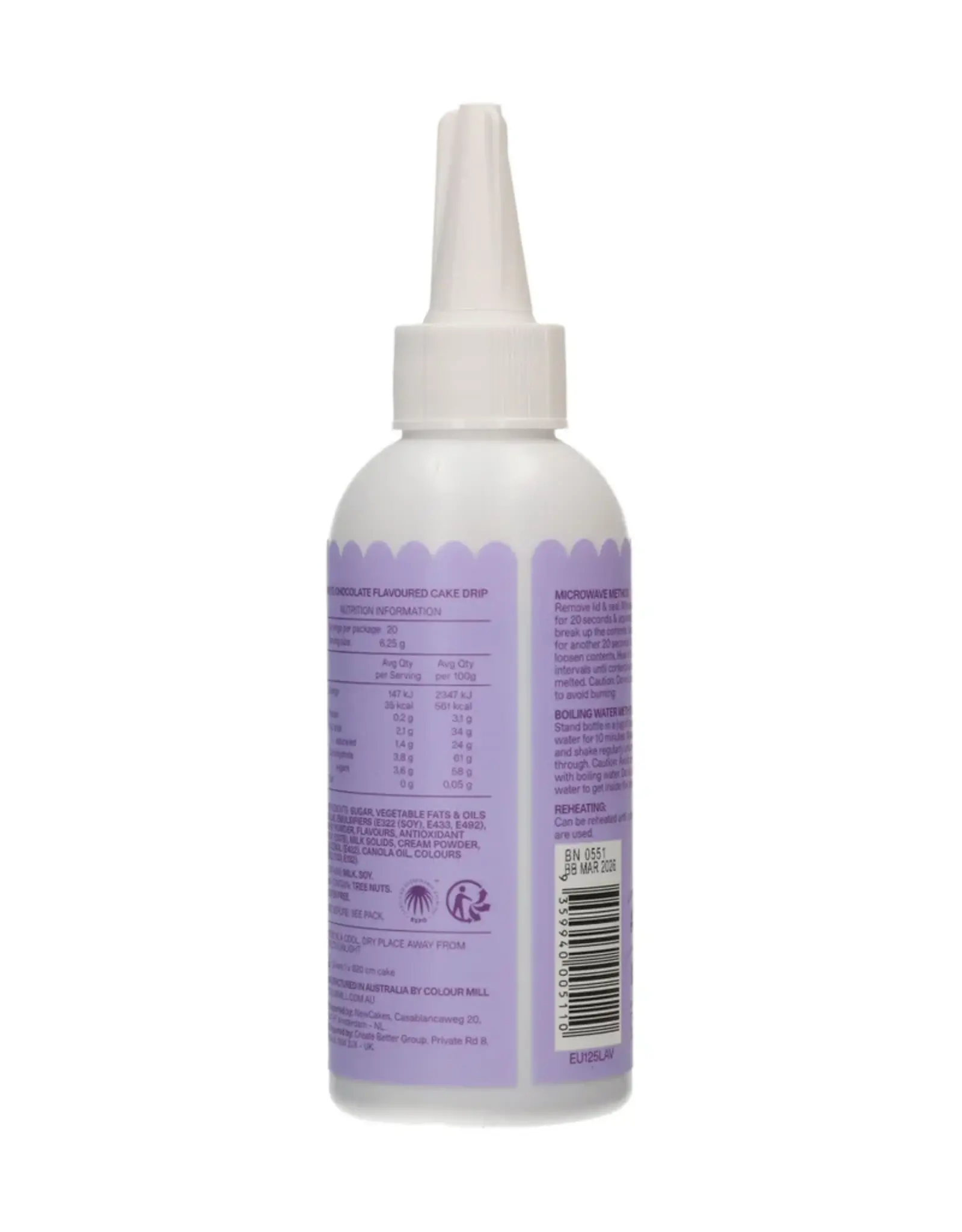 Colour Mill Colour Mill  Choco Drip 125g - Lavender