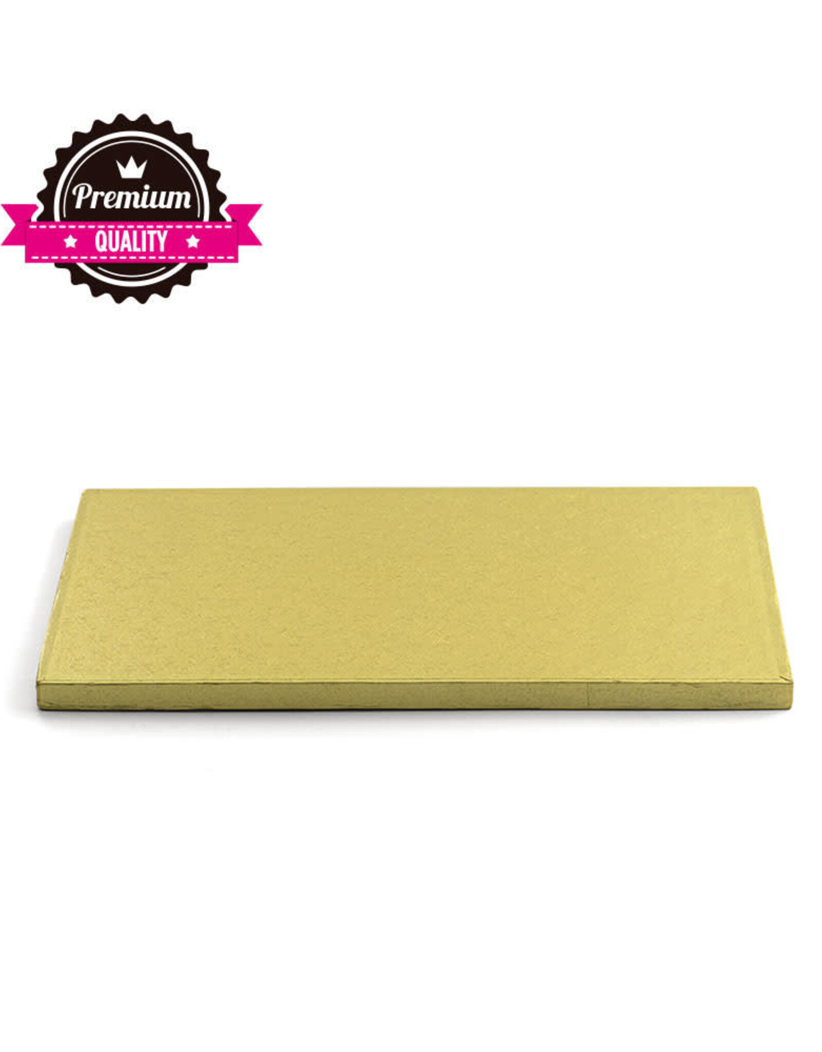 Decora Cake Drum Rechthoek 45x35cm Goud