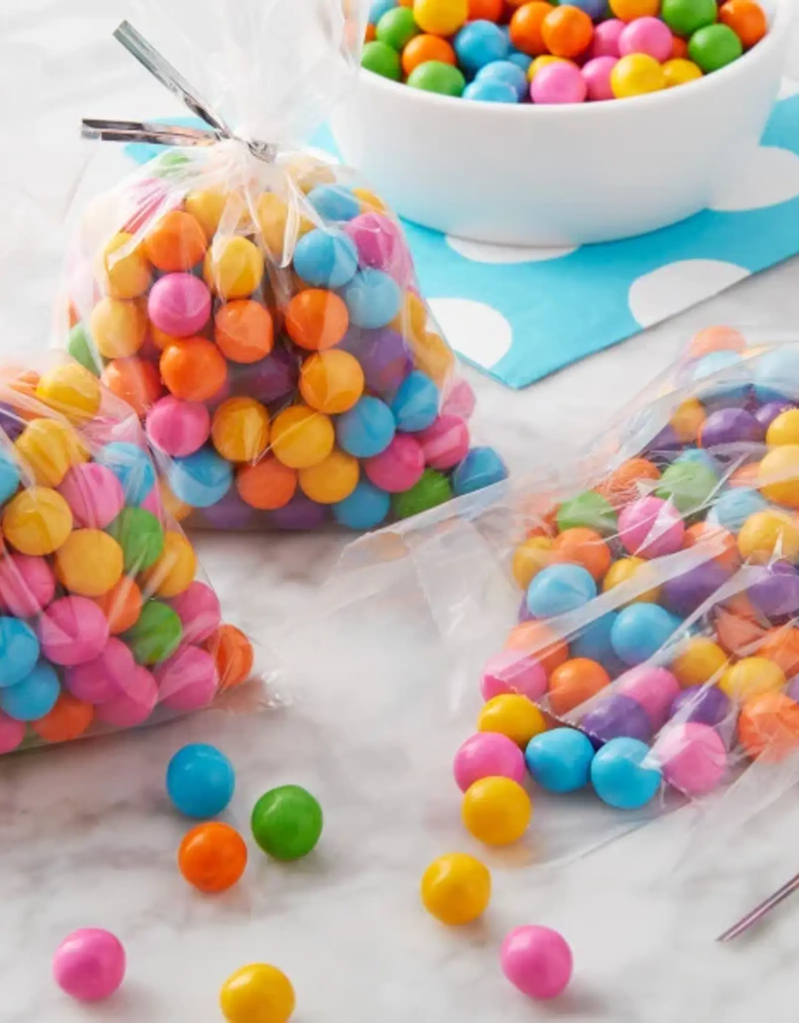 Wilton Wilton Traktatiezakjes Doorzichtig Mini pk/100