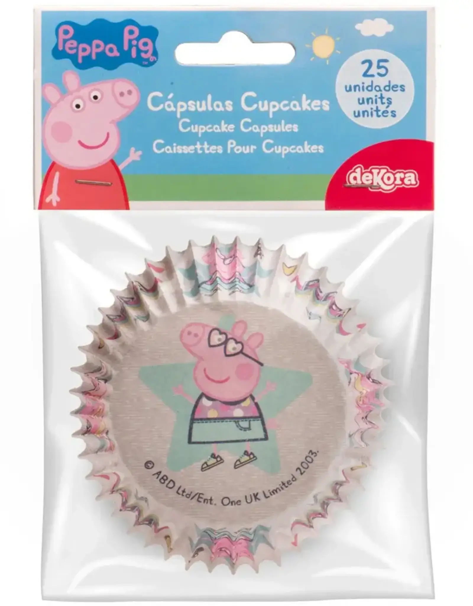 Dekora Dekora Peppa Pig Baking Cups pk/25