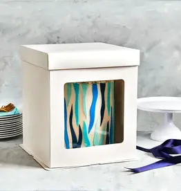 FunCakes Extra Hoge Doos 30,4 x 30,4 x 34,5 cm - Wit