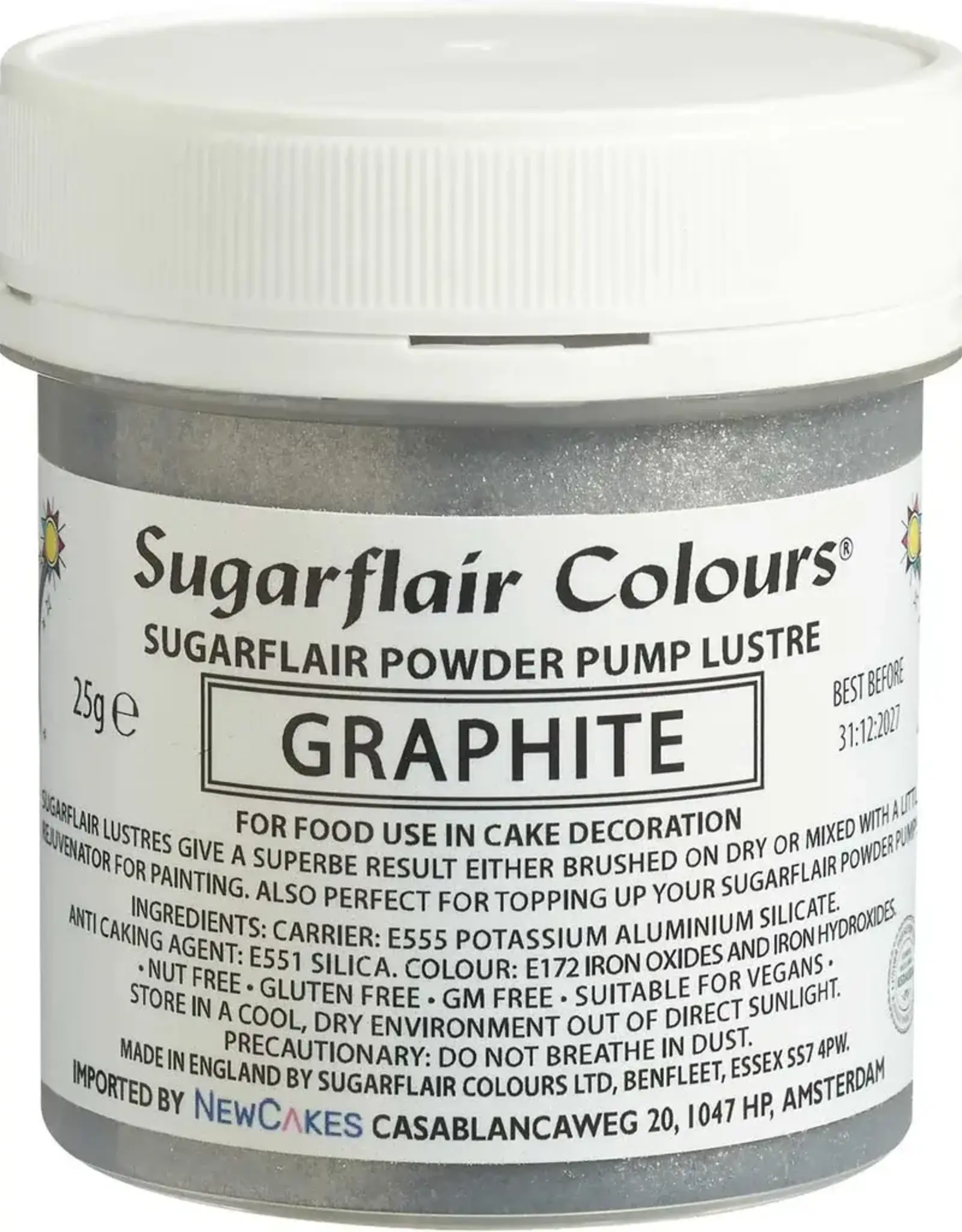 Sugarflair Sugarflair Pump Refill -Graphite 25g