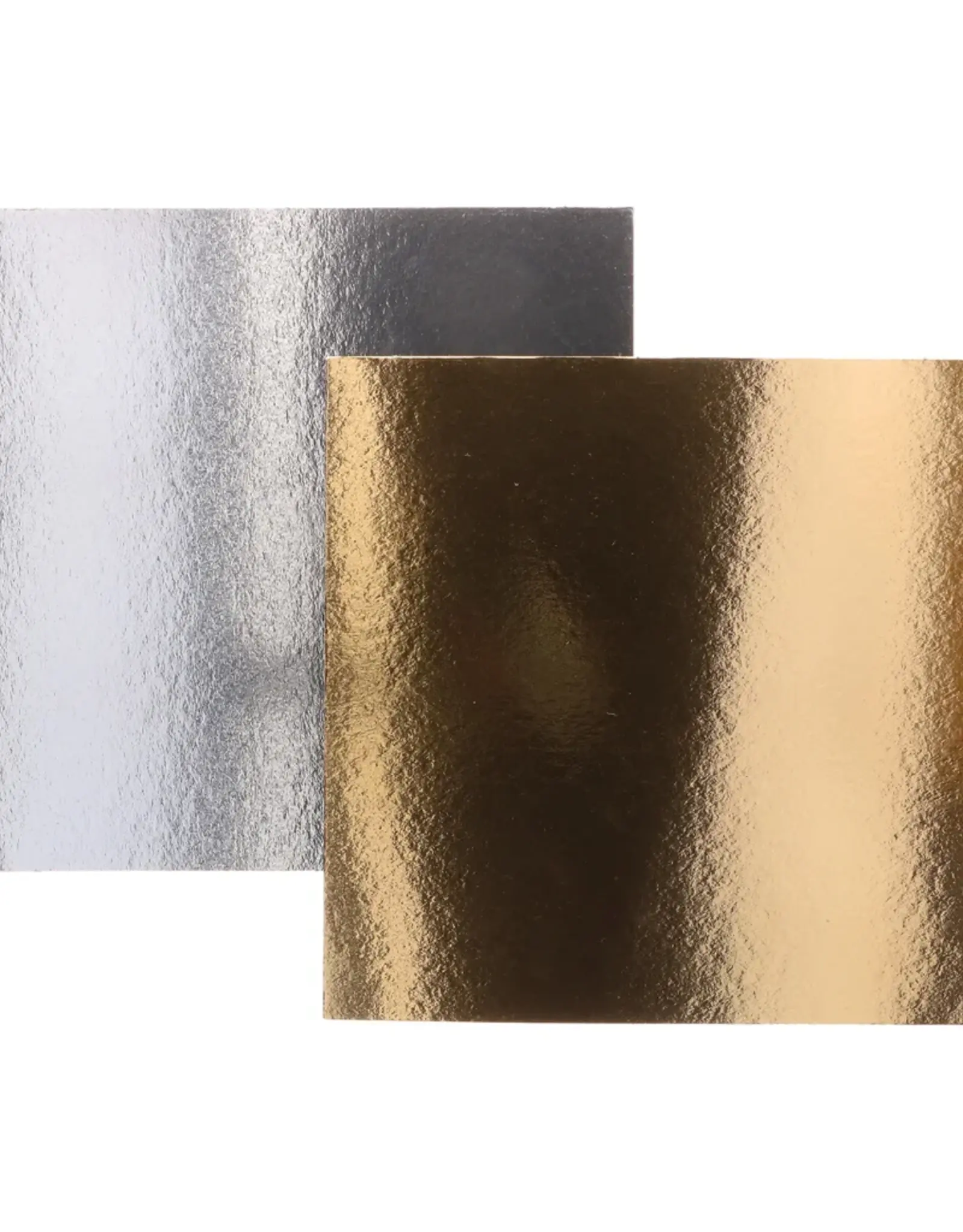 FunCakes FunCakes Taartkartons Zilver/Goud Vierkant 35 cm pk/3