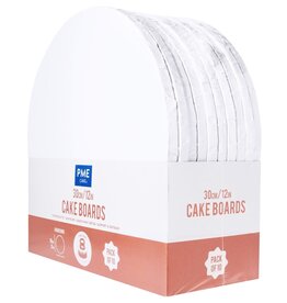 PME Cake Drum Rond Ø 30 cm Wit/10 stuks
