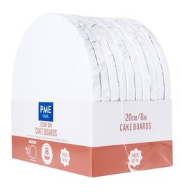 PME Cake Drum Rond Ø 20 cm Wit/10 stuks