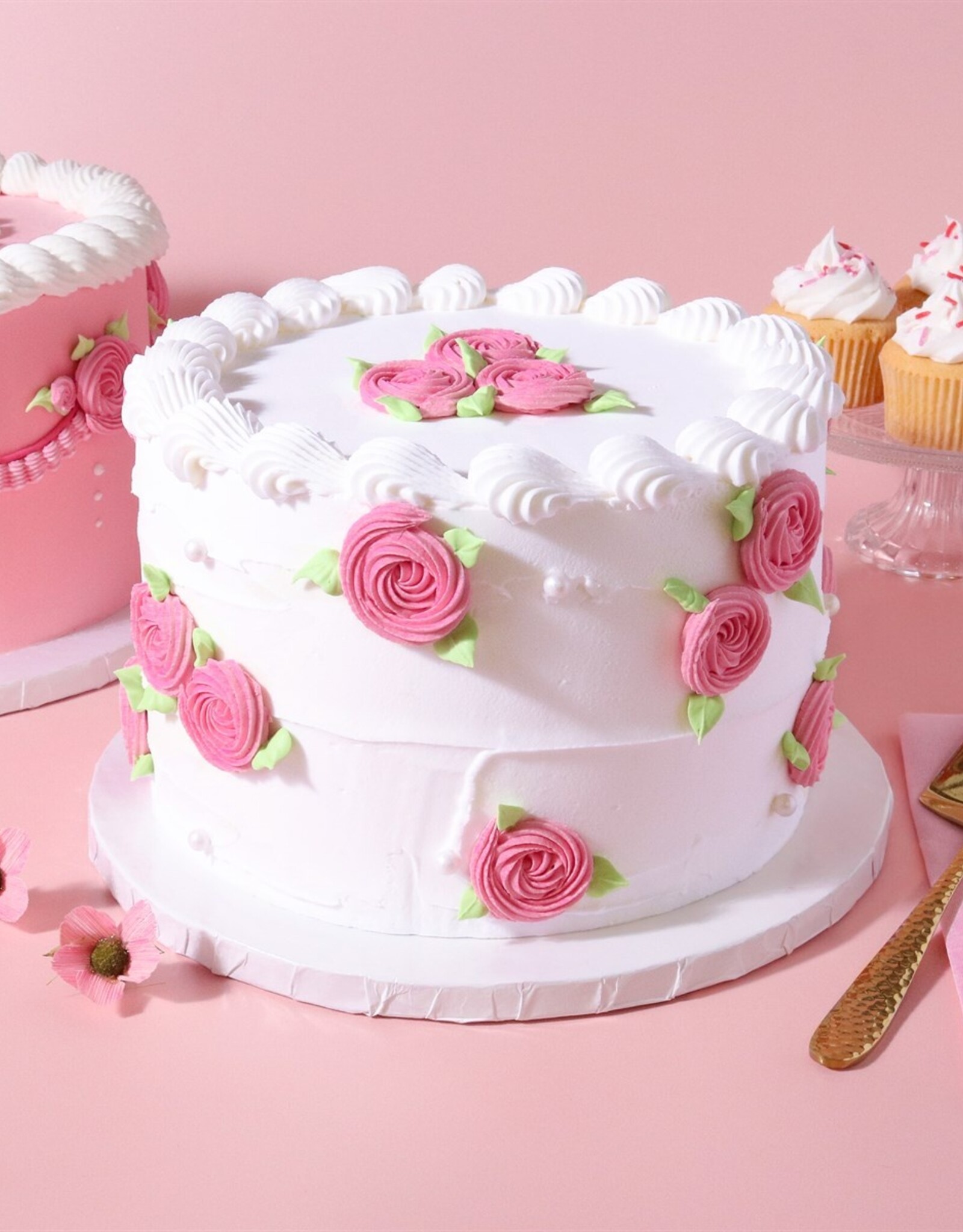 PME PME Cake Drum Rond Wit (8" / 20cm) Set/10 stuks