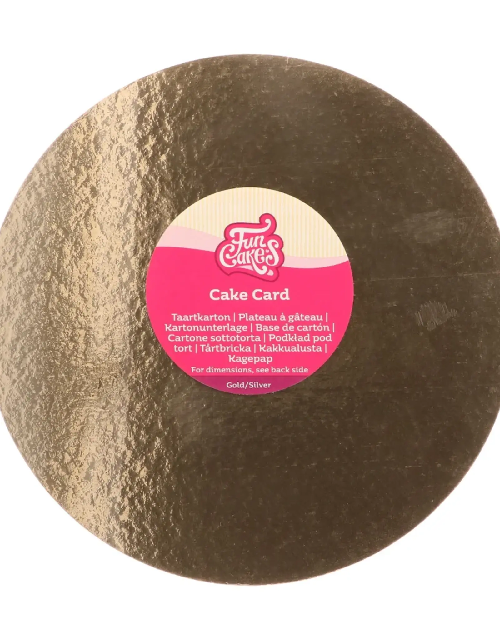 FunCakes FunCakes Taartkartons Zilver/Goud Ø 20 cm, 3 stuks