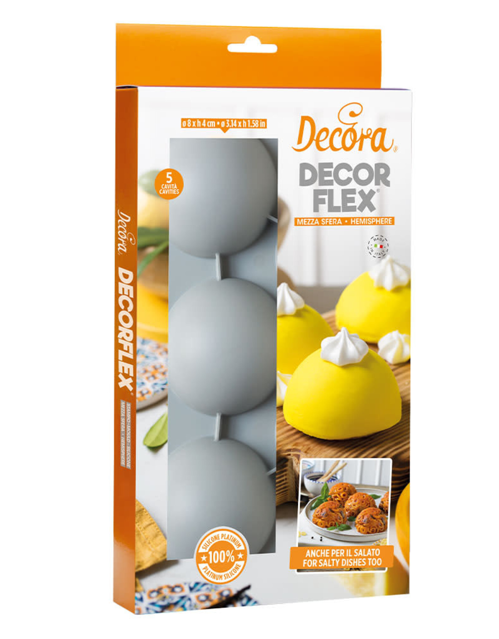 Decora Decora Siliconen Vorm Halve Bollen Ø 8cm