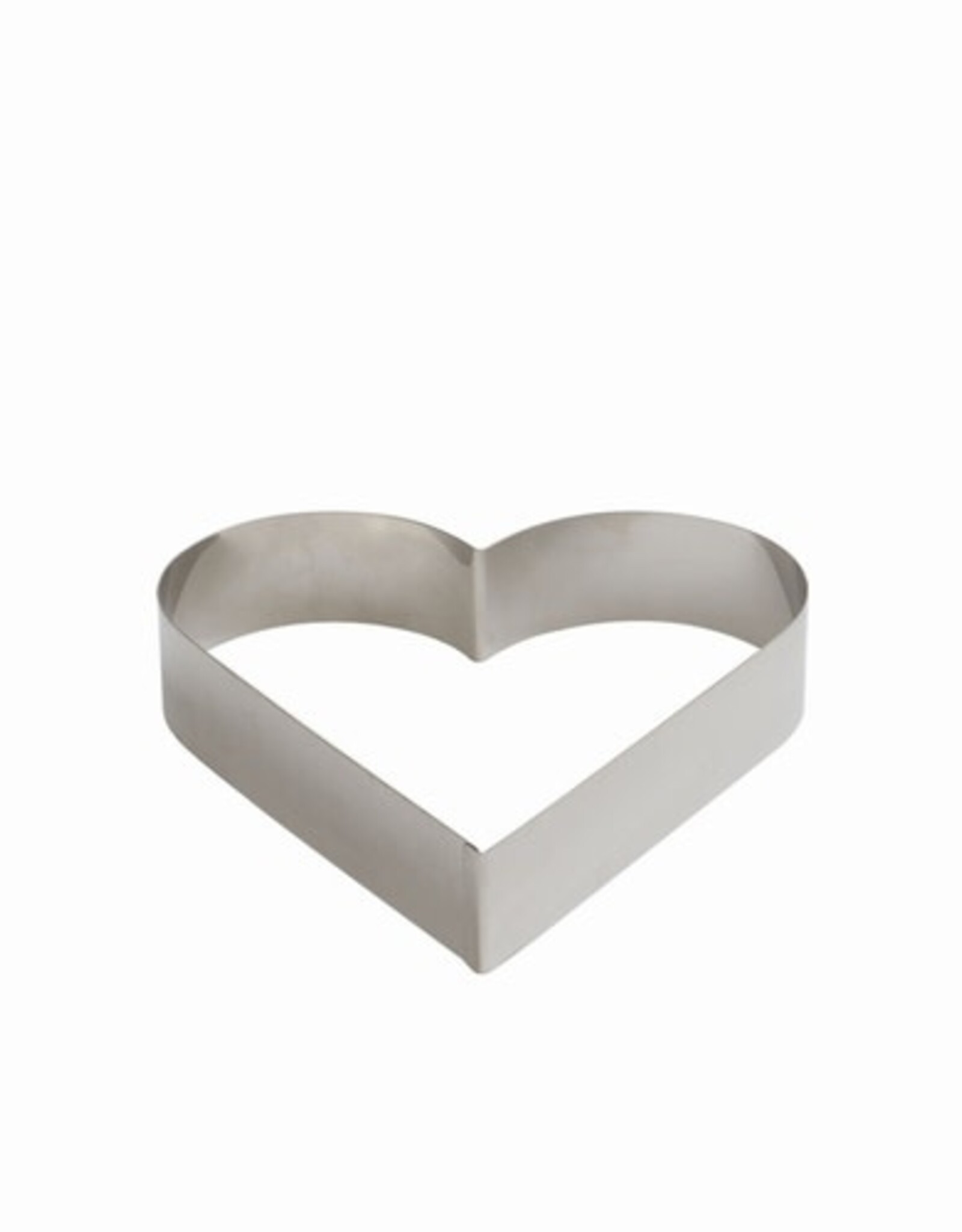 Decora Decora RVS Bakrand Hart 18 cm x 4,5 cm