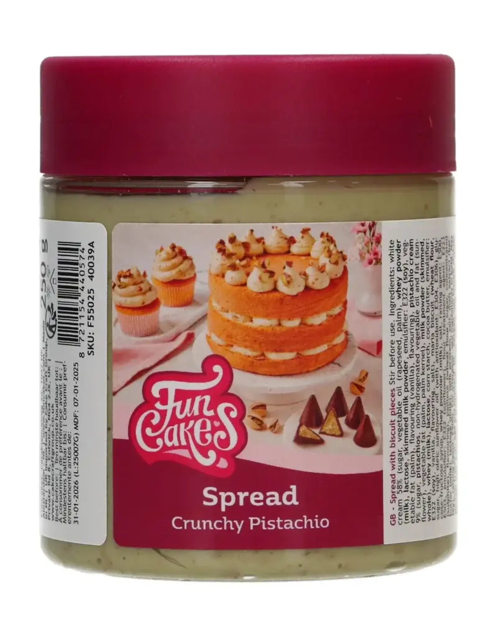 FunCakes FunCakes Spread - Crunchy Pistache 250g
