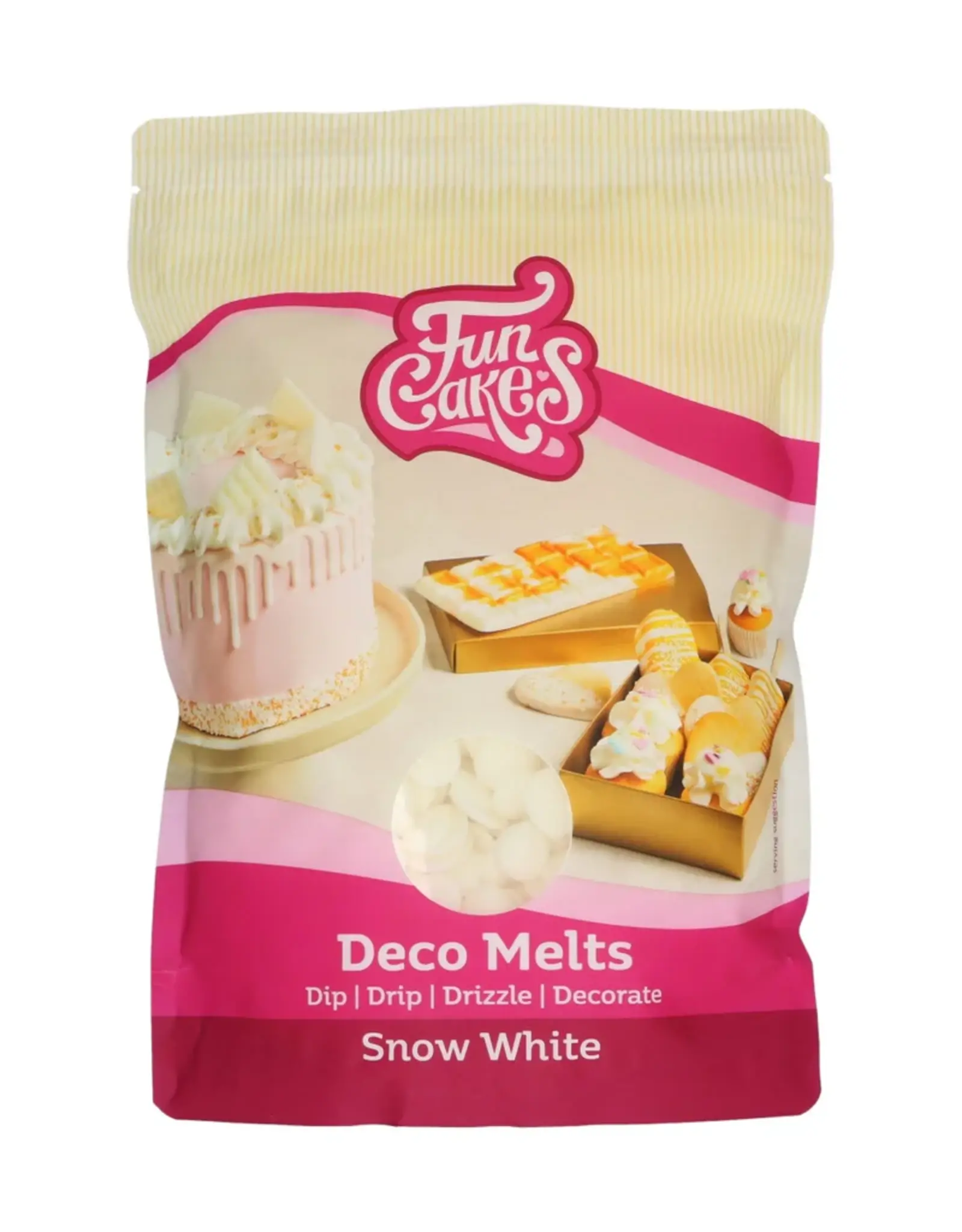FunCakes FunCakes Deco Melts -Snow White - 1kg