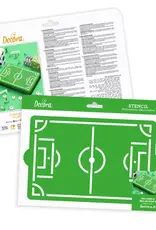 Decora Decora Stencil 20x30cm Voetbalveld