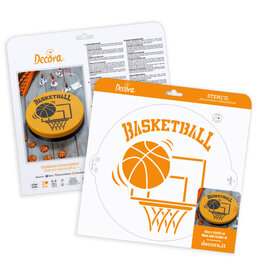 Decora Decora Stencil Ø 25 cm Basketbal