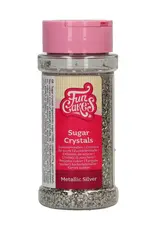 FunCakes FunCakes Suikerkristallen Metallic Zilver 80 g