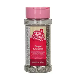 FunCakes FunCakes Suikerkristallen Metallic Zilver 80 g