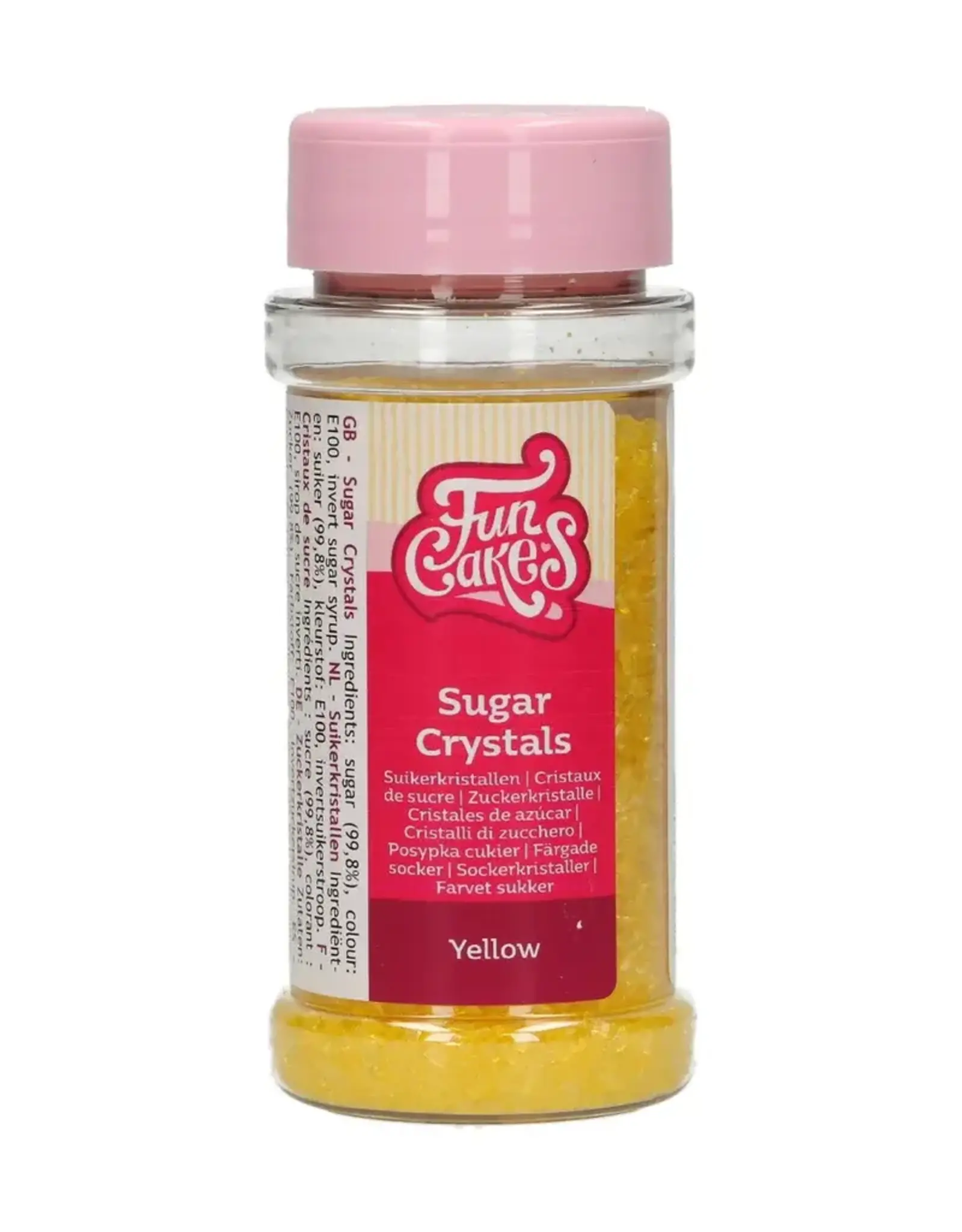 FunCakes FunCakes Suikerkristallen Geel 80 g