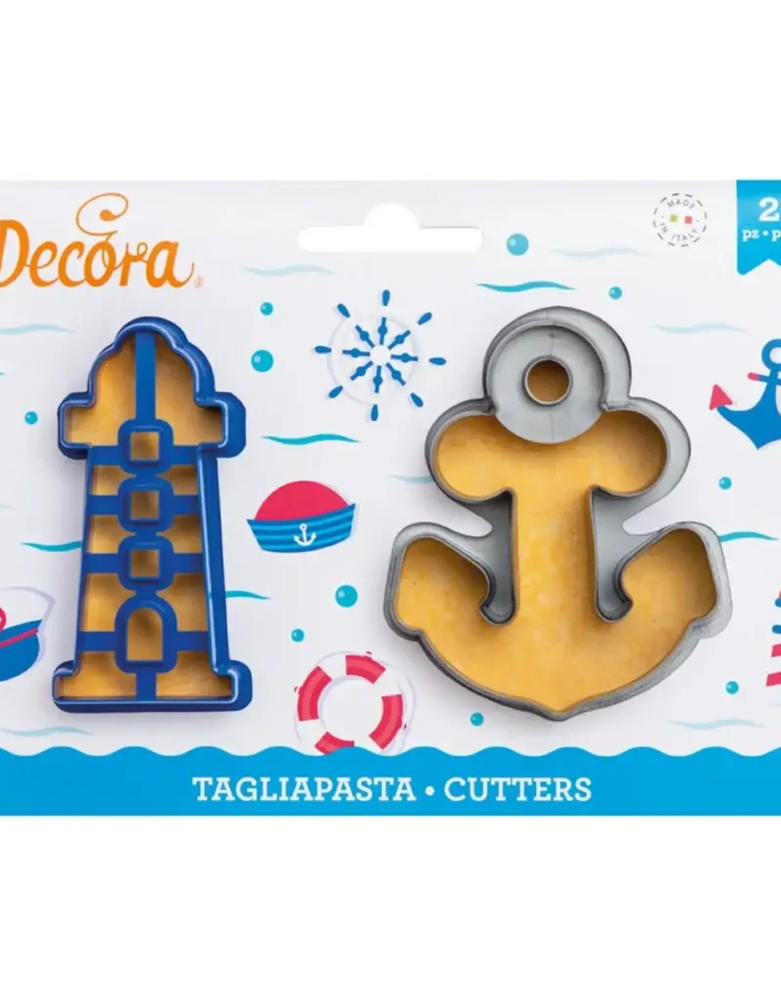 Decora Decora Uitsteker Vuurtoren en Anker Set/ 2