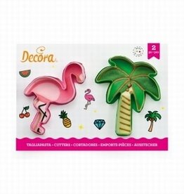 Decora Decora Uitstekerset Flamingo en Palmboom / 2