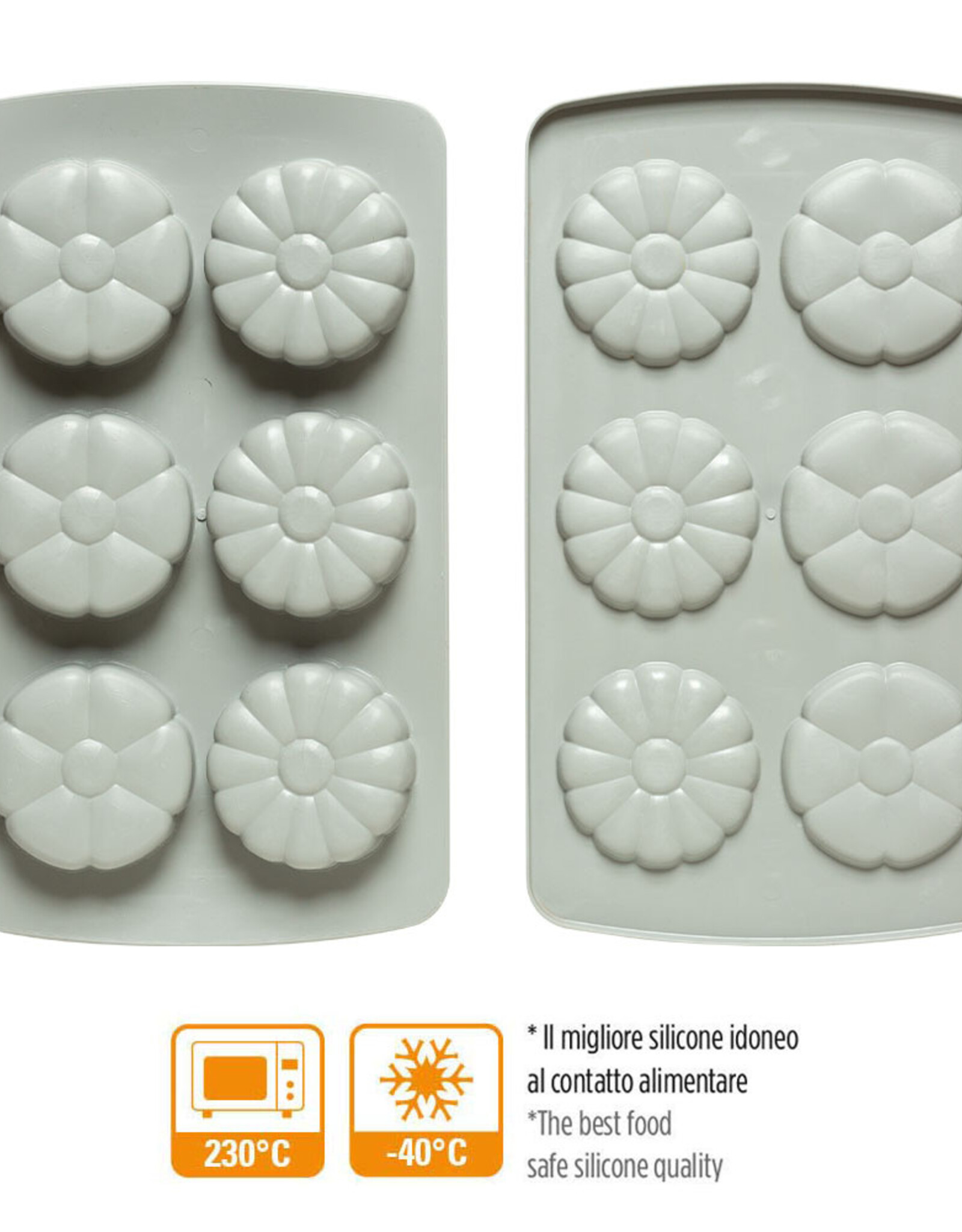 Decora Decora Siliconen Bakvorm Duo Bloem Set/2