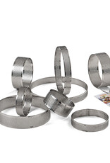 Decora Decora Taartring RVS Geperforeerd Ø 10 x 2 H cm