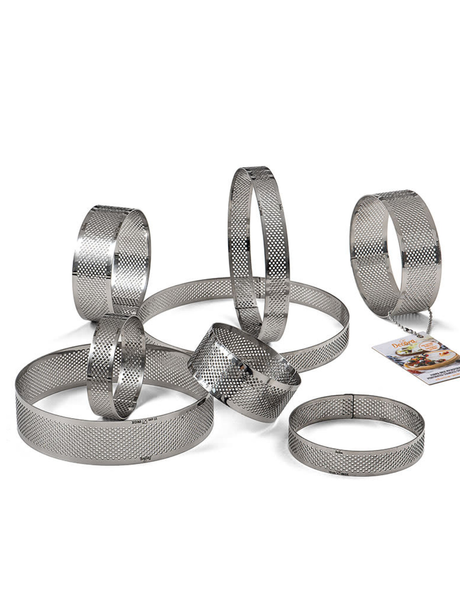 Decora Decora Taartring RVS Geperforeerd Ø 15 x 3,5 H cm