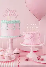 PartyDeco PartyDeco Kaarsen Roze/Goud 12/pcs