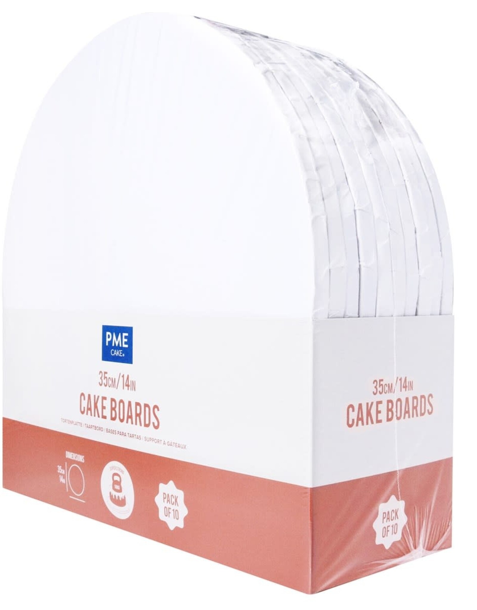 PME PME Cake Drum Rond Wit (14" / 35cm) Set/10 stuks