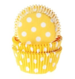 House of Marie Baking Cups Stip Geel - pk/50